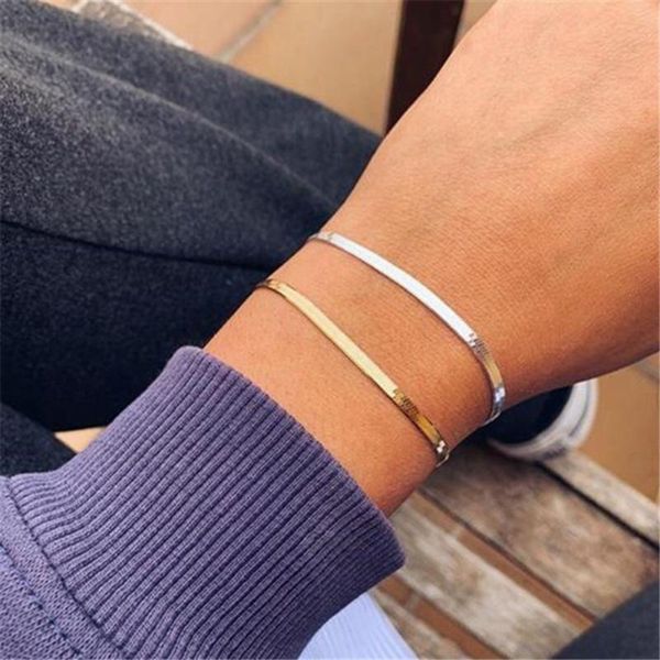 charm bracelets 2021 classic snake chain bracelet women trend gold silver color stainless steel for men jewelry gift, Golden;silver
charm bracelets 2021 classic snake chain bracelet women trend gold silver color stainless steel for men jewelry gift, Golden;silver