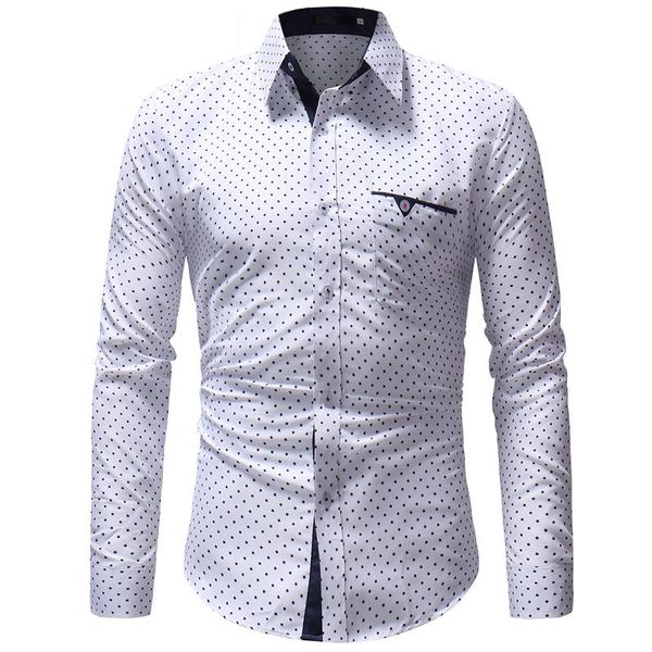 men print long sleeve shirt 2021 brand mens casual button down dress work business social shirts chemise homme 3xl men's, White;black
men print long sleeve shirt 2021 brand mens casual button down dress work business social shirts chemise homme 3xl men's, White;black