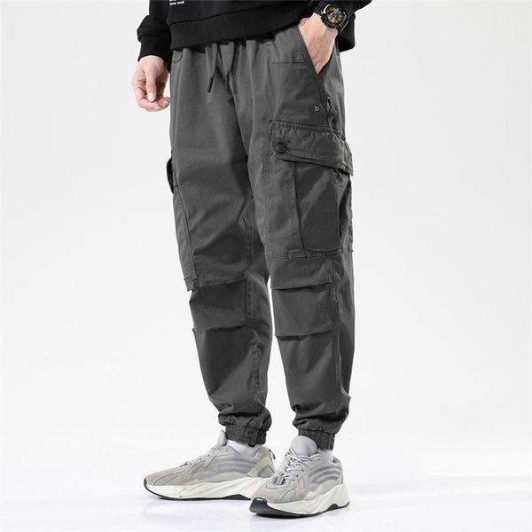 men's pants 2021 autumn spring armygreen overalls loose pocket design drawstring cotton cargo casual male brand, Black
men's pants 2021 autumn spring armygreen overalls loose pocket design drawstring cotton cargo casual male brand, Black