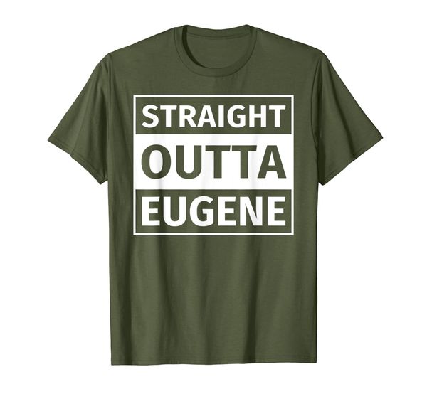 straight outta eugene t-shirt, White;black
straight outta eugene t-shirt, White;black
