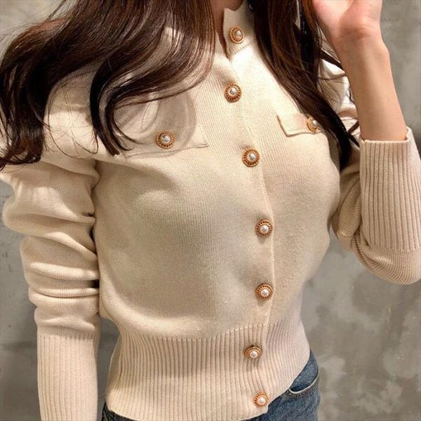 style knitted white cardigan womens sweaters button jacket women autumn winter fashion elegant ladies wild black coat, White;black
style knitted white cardigan womens sweaters button jacket women autumn winter fashion elegant ladies wild black coat, White;black