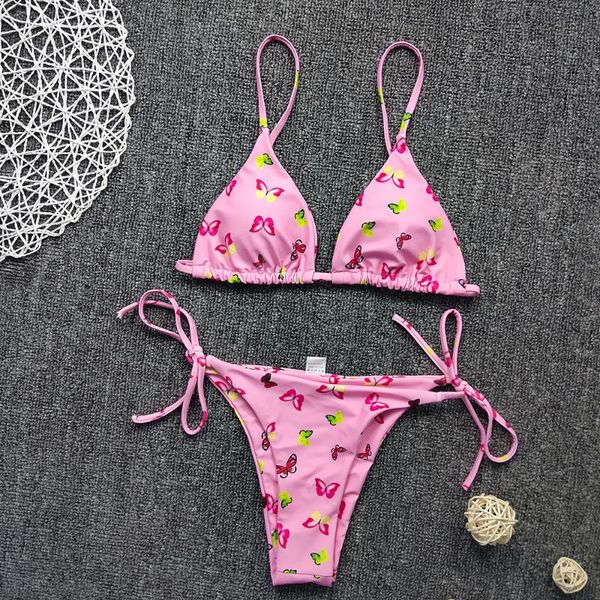 women's swimwear 2021 women bikini set 2-pieces butterflies pattern padded wire-back straps bra triangle panty swimming suit, White;black
women's swimwear 2021 women bikini set 2-pieces butterflies pattern padded wire-back straps bra triangle panty swimming suit, White;black