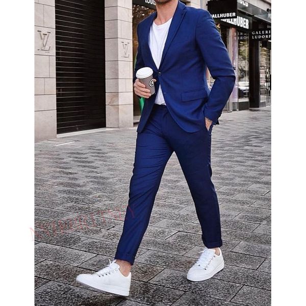 men's suits & blazers fashion sets slim 2 pieces blue business wedding cotton jacket pants custom made solid mens plus size zatl, White;black
men's suits & blazers fashion sets slim 2 pieces blue business wedding cotton jacket pants custom made solid mens plus size zatl, White;black