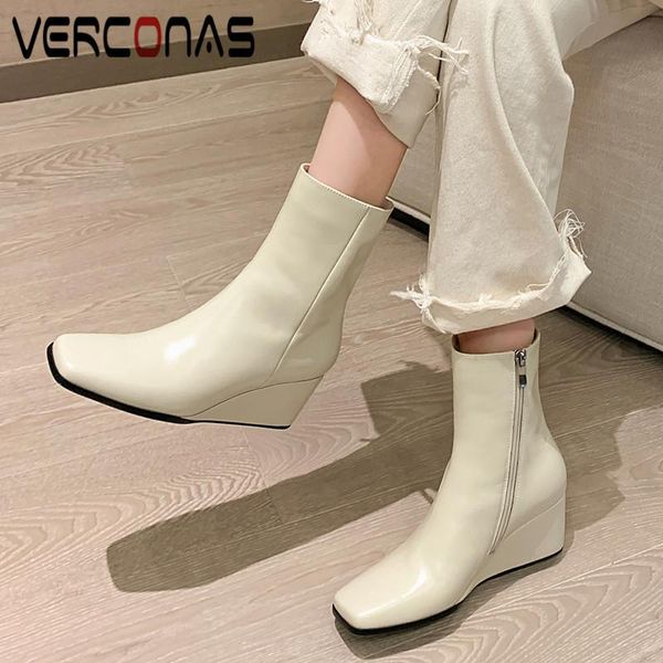 boots verconas concise woman ankle autumn winter warm cow leather basic party office classic brand design shoes, Black
boots verconas concise woman ankle autumn winter warm cow leather basic party office classic brand design shoes, Black