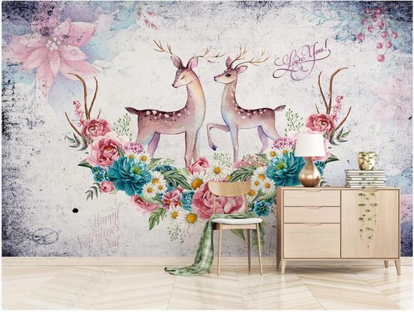 custom po mural 3d wallpaper modern european retro american elk home decor in the living room for walls 3 d wallpapers
custom po mural 3d wallpaper modern european retro american elk home decor in the living room for walls 3 d wallpapers