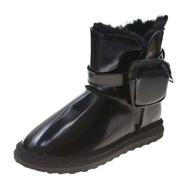 boots winter plus velvet thick warm cotton shoes pocket bag snow women's fur one-step waterproof, Black
boots winter plus velvet thick warm cotton shoes pocket bag snow women's fur one-step waterproof, Black