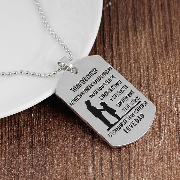 pendant necklaces to my daughter choker necklace braver stronger smarter letter print love dad family jewelry gift wholesale, Silver
pendant necklaces to my daughter choker necklace braver stronger smarter letter print love dad family jewelry gift wholesale, Silver