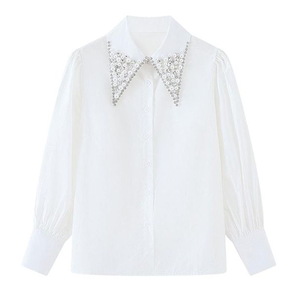 women's blouses & shirts superaen women 2021 fashion korean clothing beading collar blouse pure white shirt woman
women's blouses & shirts superaen women 2021 fashion korean clothing beading collar blouse pure white shirt woman