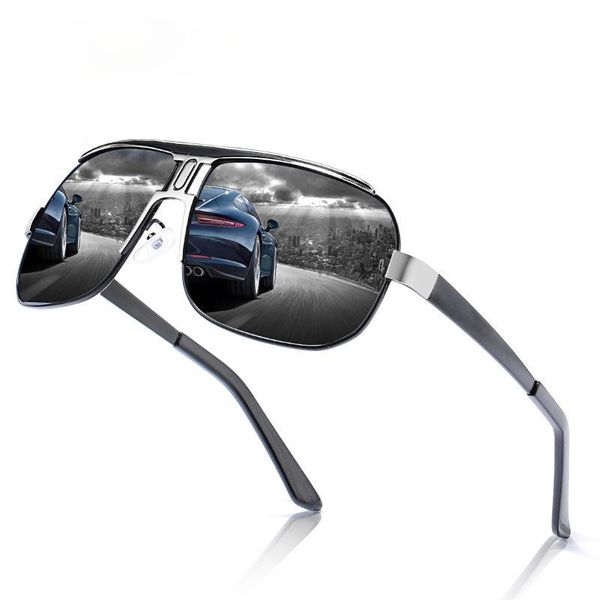 sunglasses men's polarized big frame blue coating classic driving mirror for men, White;black
sunglasses men's polarized big frame blue coating classic driving mirror for men, White;black
