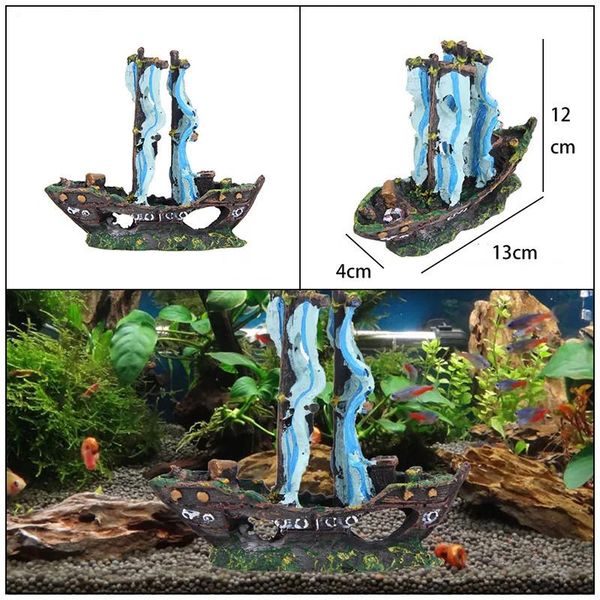 1pcs aquarium fish tank landscape sailboat wreck ship decor retro resin boat ornament accessories home decoration decorations
1pcs aquarium fish tank landscape sailboat wreck ship decor retro resin boat ornament accessories home decoration decorations