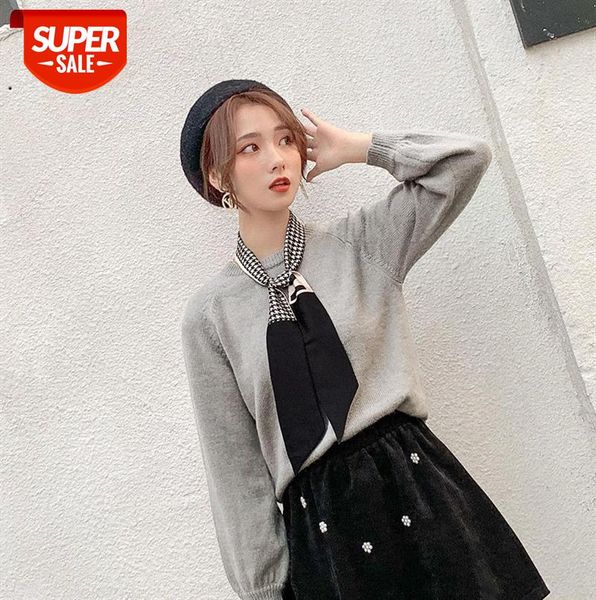 pure color round neck forest sweater women korean style loose and thin all-match long-sleeved #ps4s, Black;gray
pure color round neck forest sweater women korean style loose and thin all-match long-sleeved #ps4s, Black;gray
