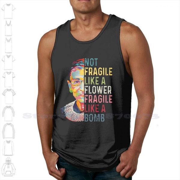 rbg like a flower fragile bomb black white sleeveless tank men women, White;black
rbg like a flower fragile bomb black white sleeveless tank men women, White;black