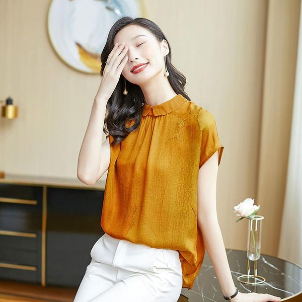 women's blouses & shirts coigarsam blouse women summer 2021 print silk blusas womens and, White
women's blouses & shirts coigarsam blouse women summer 2021 print silk blusas womens and, White