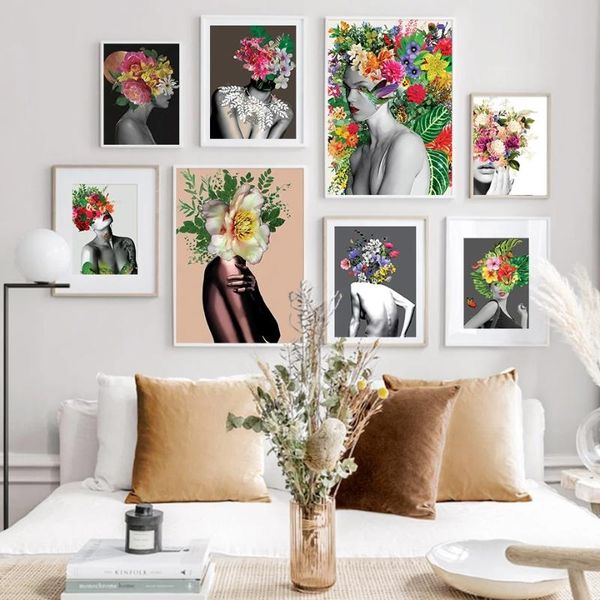 paintings exaggerated flower girl wall art canvas nordic posters and prints pictures for living room decor
paintings exaggerated flower girl wall art canvas nordic posters and prints pictures for living room decor