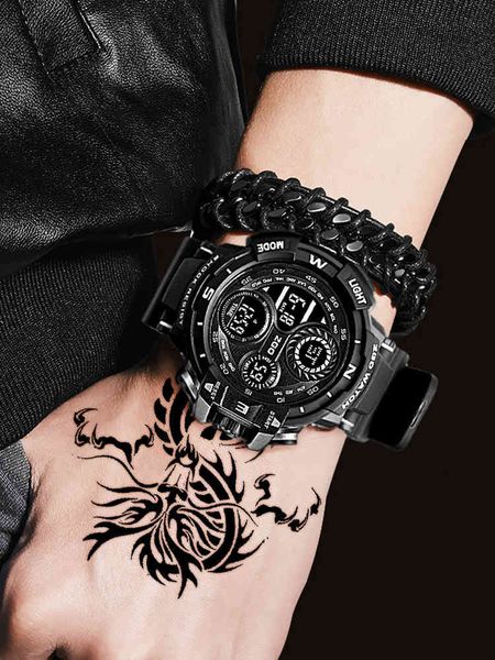 sports watch men's mechanical junior high school students trend children's primary electronic special forces tactics, Slivery;brown
sports watch men's mechanical junior high school students trend children's primary electronic special forces tactics, Slivery;brown