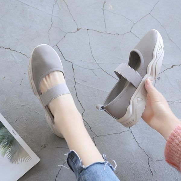 dress shoes leisure loafers leather elastic shallow mouth thick soles joker woman comfortable single, Black
dress shoes leisure loafers leather elastic shallow mouth thick soles joker woman comfortable single, Black