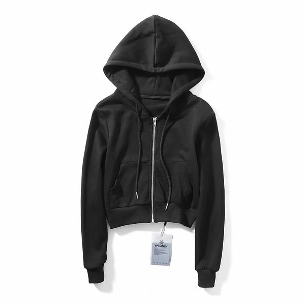 fall 2019 new women's long sleeve fashion short loose and versatile hooded sweater, Black
fall 2019 new women's long sleeve fashion short loose and versatile hooded sweater, Black