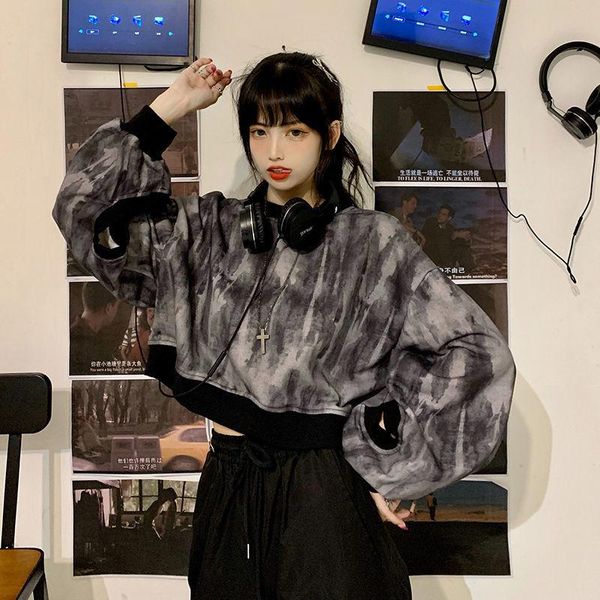 women's hoodies & sweatshirts elegant fashion sweatshirt women spring autumn printed cropped hoodie england style pullover o-neck girl&, Black
women's hoodies & sweatshirts elegant fashion sweatshirt women spring autumn printed cropped hoodie england style pullover o-neck girl&, Black