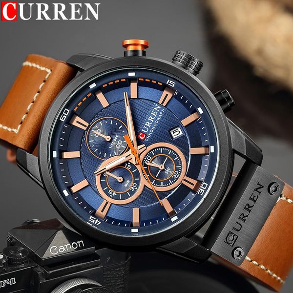 wristwatches curren man sport wristwatch chronograph men watch military army real leather male clock relogio masculino 8291, Slivery;brown
wristwatches curren man sport wristwatch chronograph men watch military army real leather male clock relogio masculino 8291, Slivery;brown