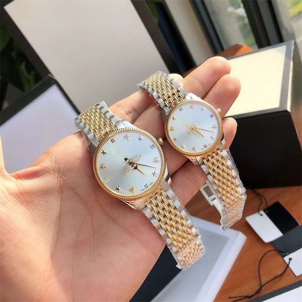 the quartz movement of couple watch adopts classic perceptual design, line texture dial and ingeniously designed bee pattern second hand. 31, Slivery;brown
the quartz movement of couple watch adopts classic perceptual design, line texture dial and ingeniously designed bee pattern second hand. 31, Slivery;brown