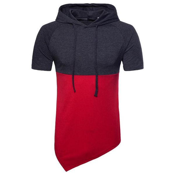 gym clothing 2021 outdoor spring/summer man irregular color matching hooded short sleeve hip hop british red men's exercise sweaters, White;black
gym clothing 2021 outdoor spring/summer man irregular color matching hooded short sleeve hip hop british red men's exercise sweaters, White;black