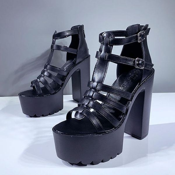 women's sandals for women and ladies high thick heel waterproof platform hollow -9958-7, Black
women's sandals for women and ladies high thick heel waterproof platform hollow -9958-7, Black