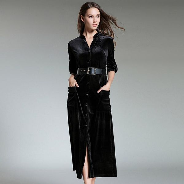 casual dresses winter dress women 2021 vintage solid long sleeve velvet female elegant party vestidos plus size 2xl, Black;gray
casual dresses winter dress women 2021 vintage solid long sleeve velvet female elegant party vestidos plus size 2xl, Black;gray