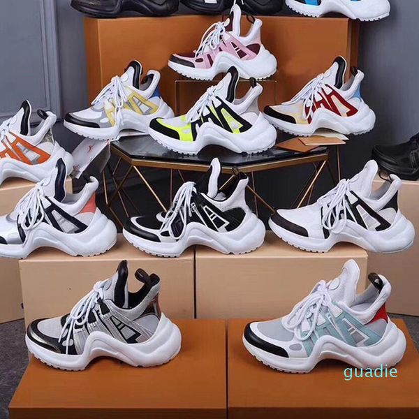 fashion-designer luxury woman sports shoes men genuine leather trainers outsole casual shoes thick bottom frenulum climbing runner shoes, Black
fashion-designer luxury woman sports shoes men genuine leather trainers outsole casual shoes thick bottom frenulum climbing runner shoes, Black