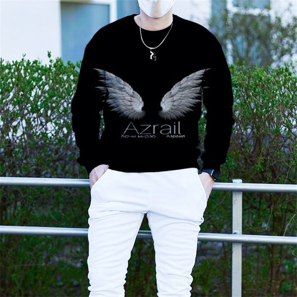 couple sweater autumn and winter personality printing angel wings pattern party casual punk goth round neck high-quality sweater hoodie, Black
couple sweater autumn and winter personality printing angel wings pattern party casual punk goth round neck high-quality sweater hoodie, Black