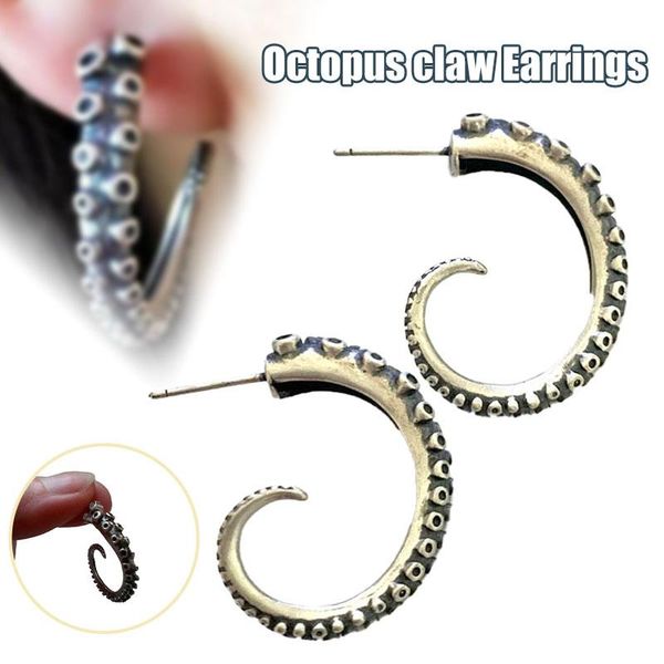 hoop & huggie retro style ocs tentacle claw tail half stud earrings for man women punk gothic bn, Golden;silver
hoop & huggie retro style ocs tentacle claw tail half stud earrings for man women punk gothic bn, Golden;silver
