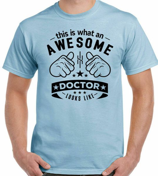 doctor shirt man funny novelty occupation nurse hospital doctor, White;black