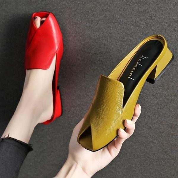 slippers 2021 women design slides mules summer peep toe patent leather thick block heels party shoe ytmtloy zapato mujer, Black
slippers 2021 women design slides mules summer peep toe patent leather thick block heels party shoe ytmtloy zapato mujer, Black