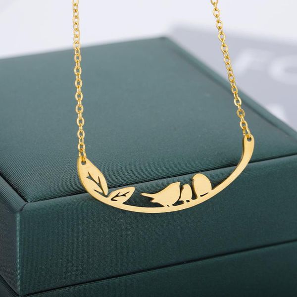 pendant necklaces stainless steel 3 birds necklace for women family bird cute gold silver color choker jewelry accessories gift
pendant necklaces stainless steel 3 birds necklace for women family bird cute gold silver color choker jewelry accessories gift