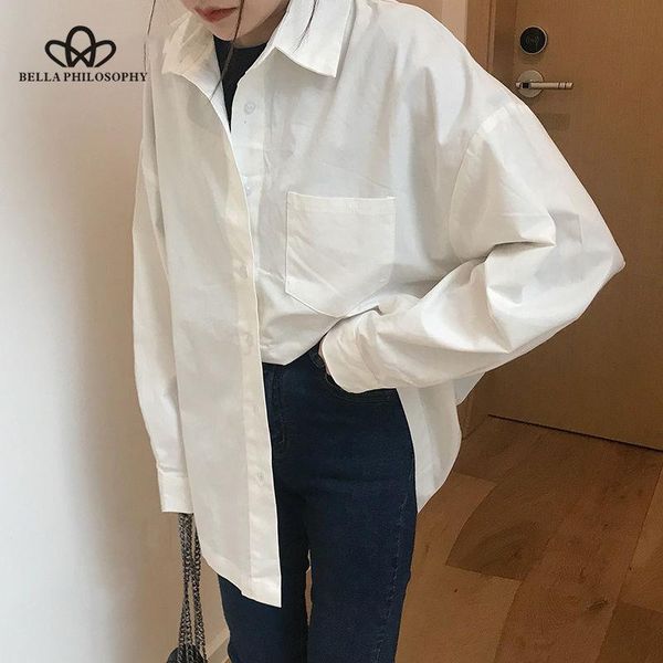 herstory women spring long sleeve loose blouse shirts korean female solid casual street lady pockets women's blouses &, White
herstory women spring long sleeve loose blouse shirts korean female solid casual street lady pockets women's blouses &, White