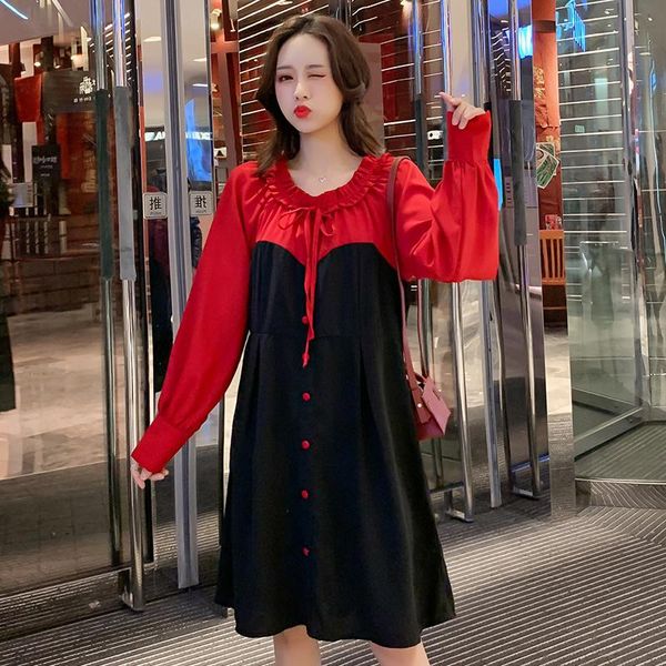 8827# maternity dress patchwork spring autumn long sleeves easy matching loose stylish pregnant women mom dresses, White
8827# maternity dress patchwork spring autumn long sleeves easy matching loose stylish pregnant women mom dresses, White