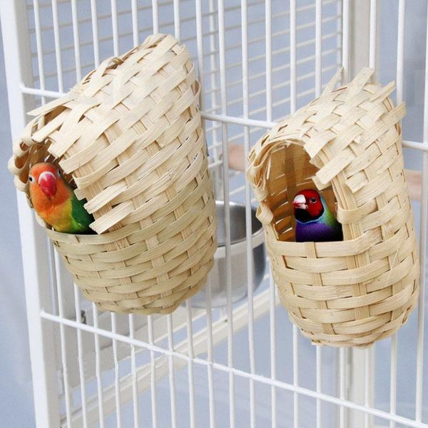 bird cages parrot rattan knit nest house room cage 
bird cages parrot rattan knit nest house room cage