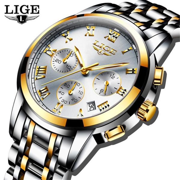 wristwatches men's watches lige military watch men quartz stainless steel male fashion chronograph relogio masculino, Slivery;brown
wristwatches men's watches lige military watch men quartz stainless steel male fashion chronograph relogio masculino, Slivery;brown