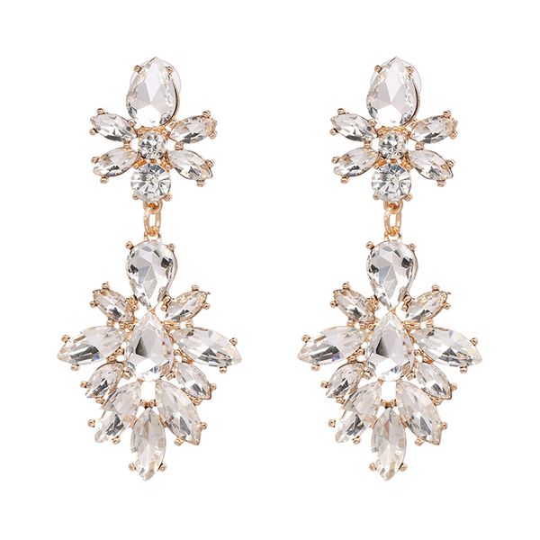 simple design earring jewelry crystal bohemia champagne long dangle earrings for women accessories, Silver
simple design earring jewelry crystal bohemia champagne long dangle earrings for women accessories, Silver