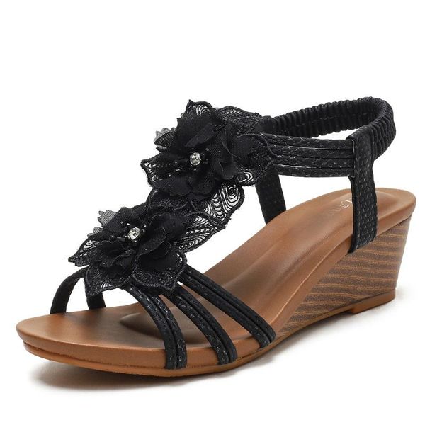 sandals women round toe summer peep ladies multi colors wedges shoes sandalias de zapatos mujer plus size, Black
sandals women round toe summer peep ladies multi colors wedges shoes sandalias de zapatos mujer plus size, Black