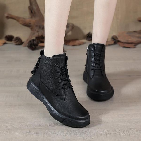 short boots women's spring 2021 thick-soled breathable cowhide black autumn and winter
short boots women's spring 2021 thick-soled breathable cowhide black autumn and winter