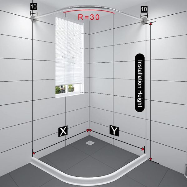 with 12 metal hooks extendable corner shower curtain rod pole stainless steel rail bar bath door hardware heavy loaded curtains
with 12 metal hooks extendable corner shower curtain rod pole stainless steel rail bar bath door hardware heavy loaded curtains
