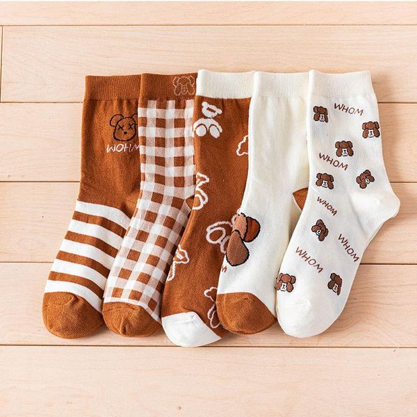 men's socks 1 pair and women's socks, autumn winter medium tube cotton cartoon student stockings, Black
men's socks 1 pair and women's socks, autumn winter medium tube cotton cartoon student stockings, Black