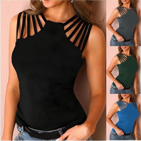 women solid color tanks t-shirts for streetwear hollow out design see through o-neck sleeveless summer slim pullovers women's t-shi, White
women solid color tanks t-shirts for streetwear hollow out design see through o-neck sleeveless summer slim pullovers women's t-shi, White
