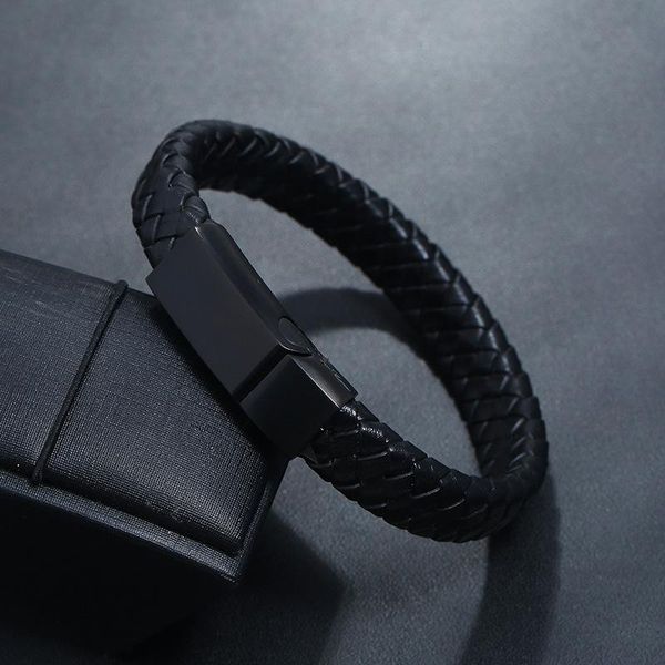 tennis black stainless steel magnet leather bracelet for men punk vintage braided wristband bracelets male jewelry, Golden;silver
tennis black stainless steel magnet leather bracelet for men punk vintage braided wristband bracelets male jewelry, Golden;silver