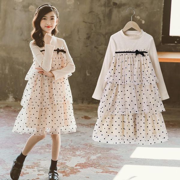 girl's dresses 2021 korean summer spring teenager kids girls clothes mesh layered dress polka dots splicing 4 5 6 7 8 9 10 11 12 years, Red;yellow
girl's dresses 2021 korean summer spring teenager kids girls clothes mesh layered dress polka dots splicing 4 5 6 7 8 9 10 11 12 years, Red;yellow