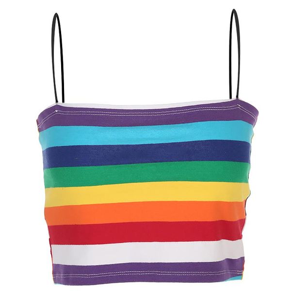 running jerseys womens cotton summer vest sport yoga fitness spaghetti straps tank colorful rainbow stripes printed cropped, Black;blue
running jerseys womens cotton summer vest sport yoga fitness spaghetti straps tank colorful rainbow stripes printed cropped, Black;blue