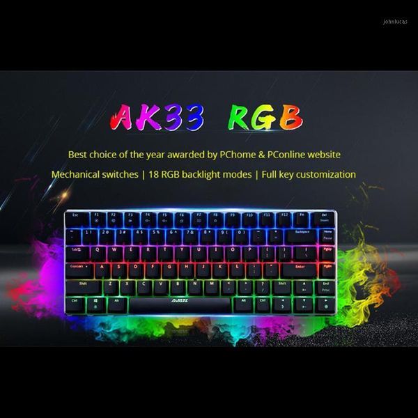ajazz ak33 mechanical gaming keyboard wired russian/english layout rgb/1 color backlight 82-key conflict-rgb key1
ajazz ak33 mechanical gaming keyboard wired russian/english layout rgb/1 color backlight 82-key conflict-rgb key1