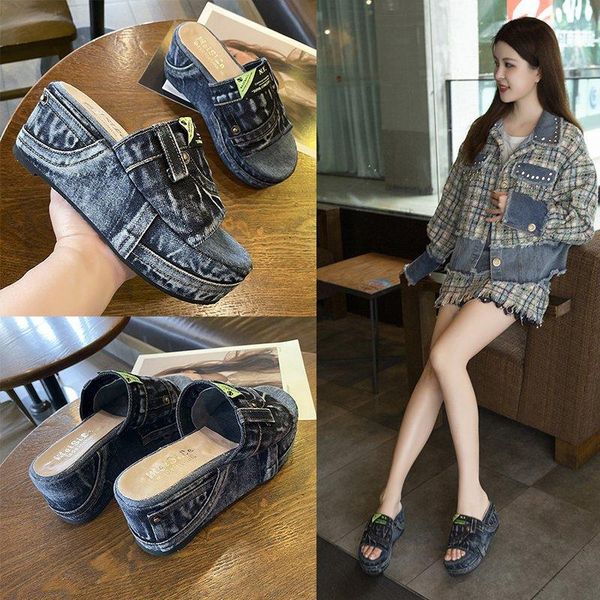 slippers fashion sandals women spring and summer 2021 ins tide wear beach muffin thick sole light comfortable, Black
slippers fashion sandals women spring and summer 2021 ins tide wear beach muffin thick sole light comfortable, Black