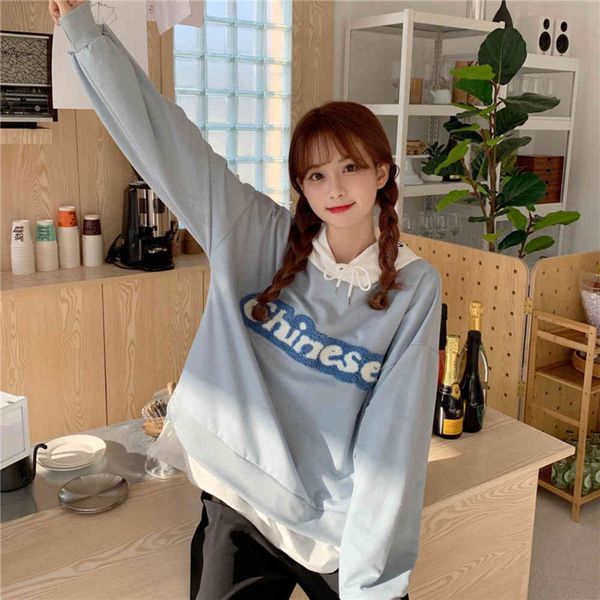 chic early autumn two pieces of oversize design sense thin hooded sweater women's, Black
chic early autumn two pieces of oversize design sense thin hooded sweater women's, Black