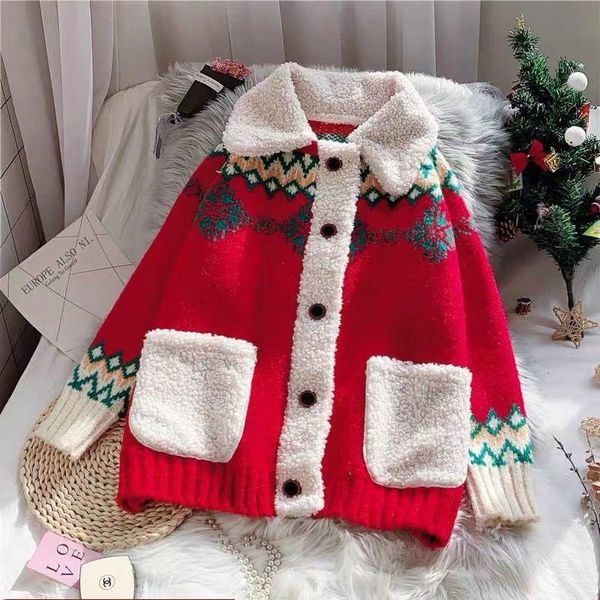 women's knits & tees red christmas sweater cardigan women thickened autumn winter 2021 loose super fire knitted jacket, White
women's knits & tees red christmas sweater cardigan women thickened autumn winter 2021 loose super fire knitted jacket, White